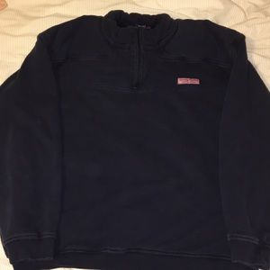 Navy vineyard vine half zip sweater Size L